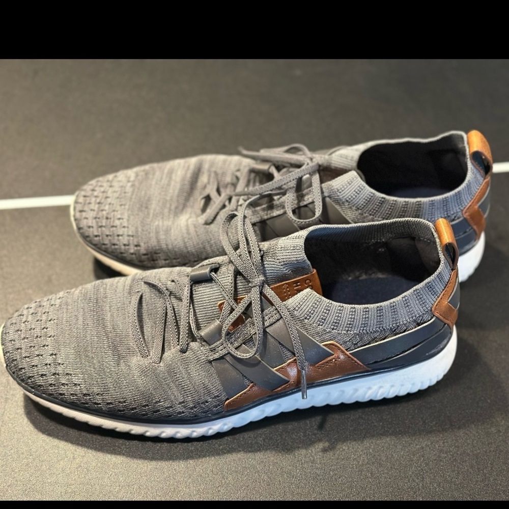 Cole Haan Grand Motion Stitchlite Woven Sneaker Knit Shoes Gray